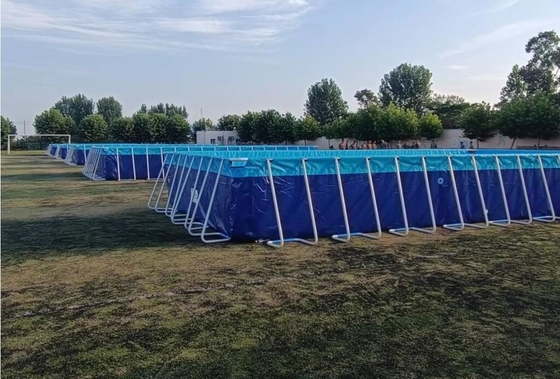 marco metálico de la piscina de la lona del PVC de los 25Mx5M Outdoor