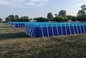 marco metálico de la piscina de la lona del PVC de los 25Mx5M Outdoor