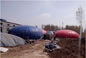 Lona roja ignífuga del tanque de almacenamiento del metano con la vejiga líquida grande del combustible de la contención de la capacidad 10000L